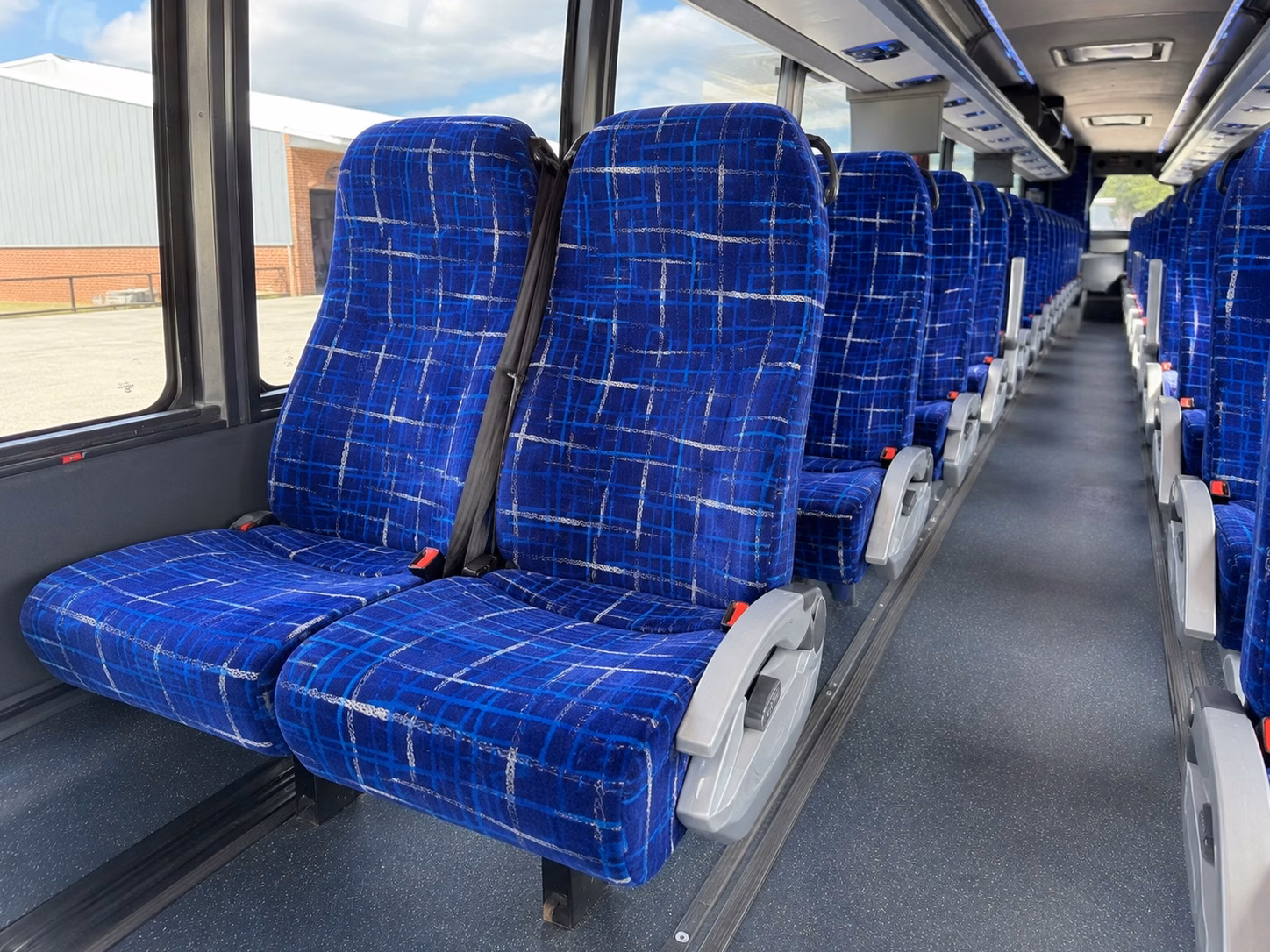 concord charter bus rental interior